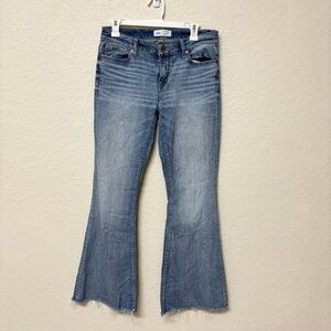 BKE Payton Blue Jeans Womens Size 27x31.5 Universal Fit Mid Rise Flare